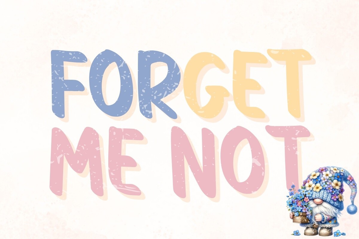 Czcionka Forget Me Not