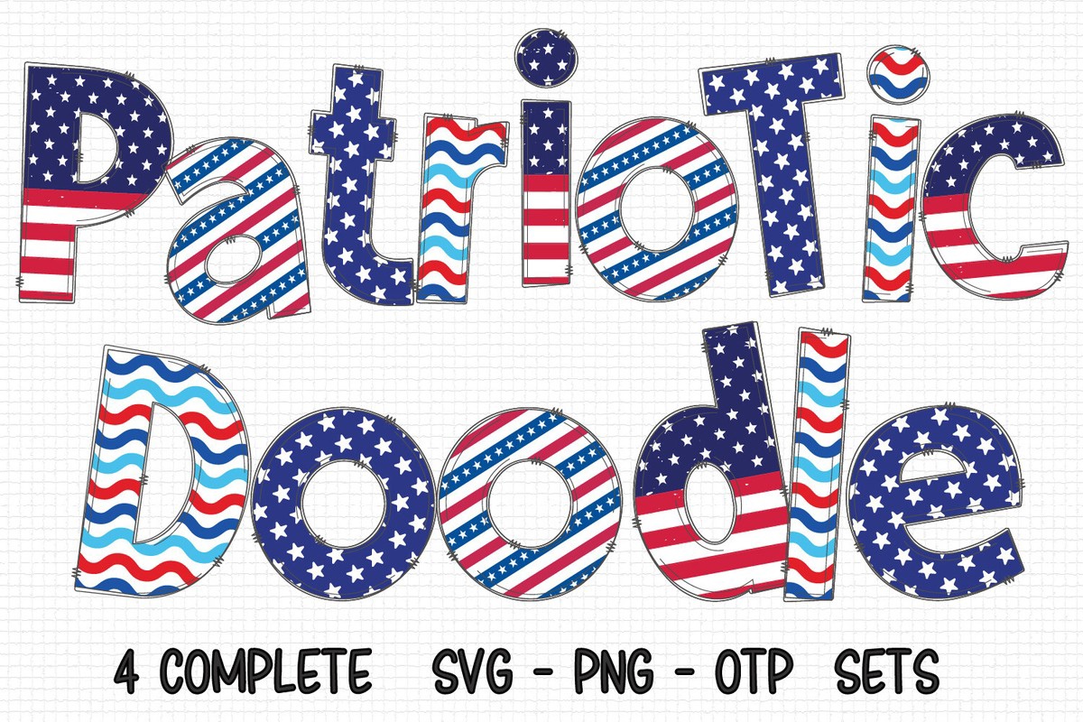 Czcionka Patriotic Doodle