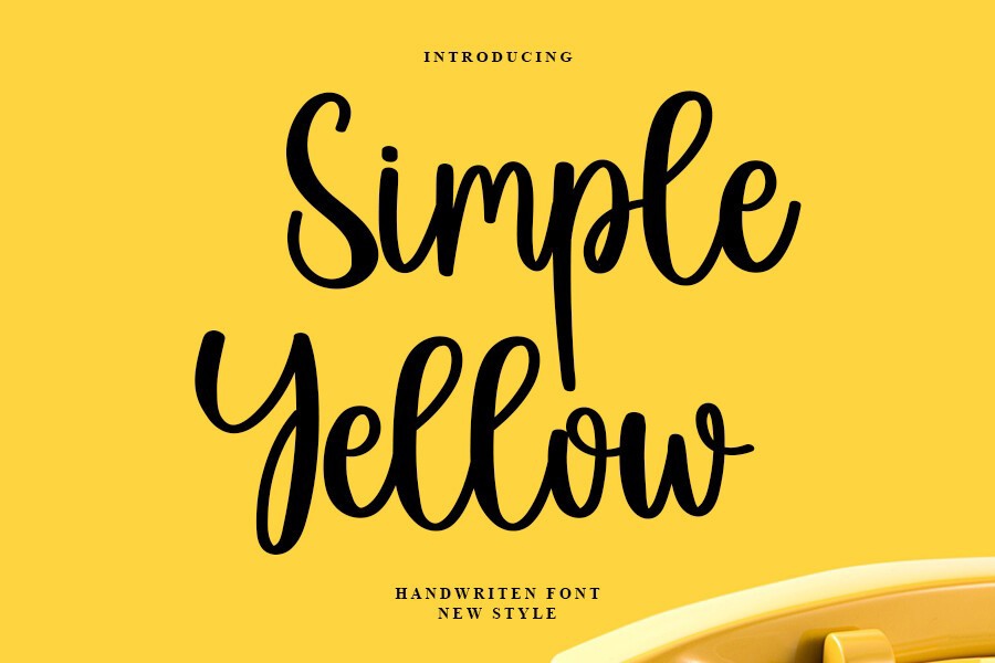 Czcionka Simple Yellow