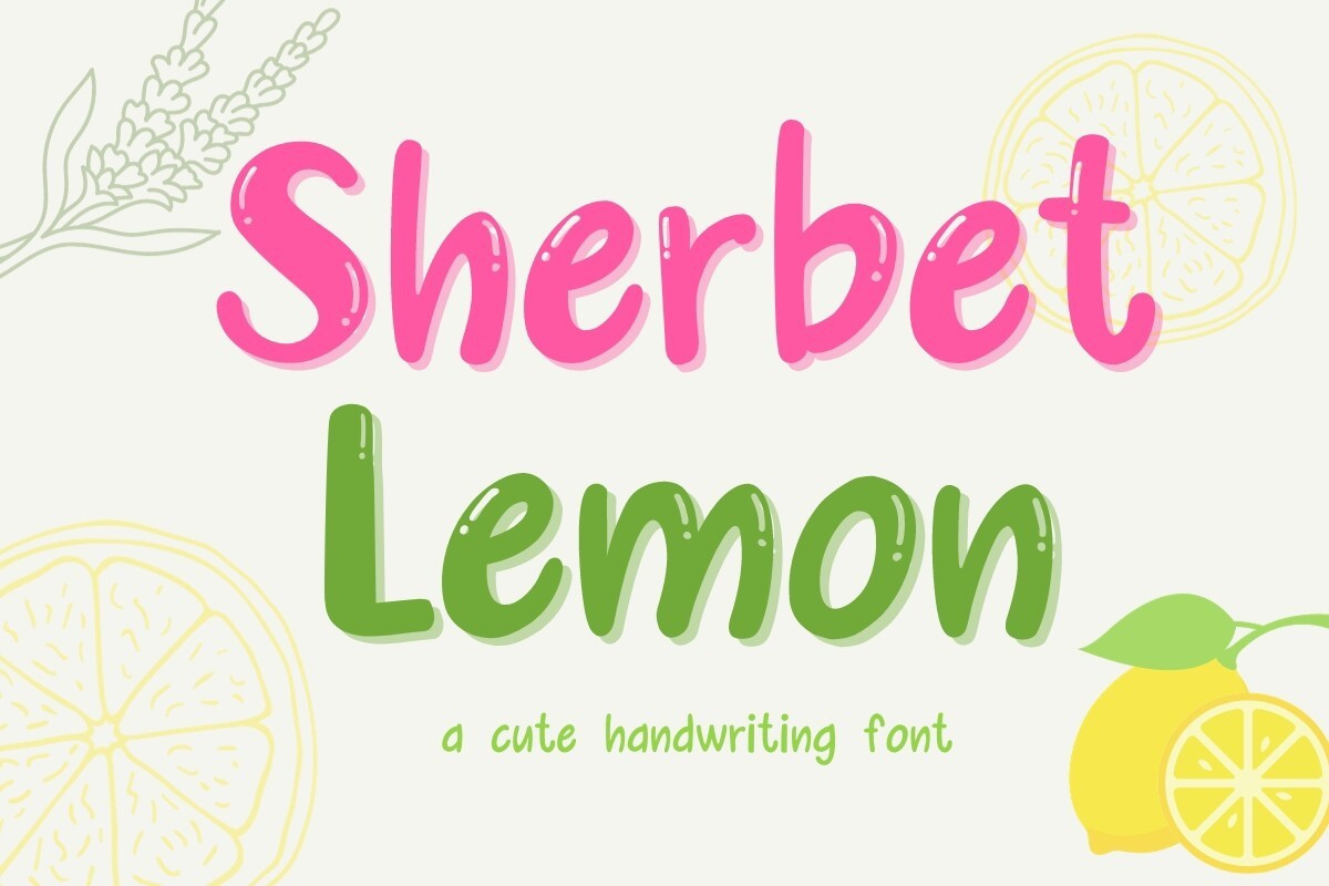 Czcionka Sherbet Lemon