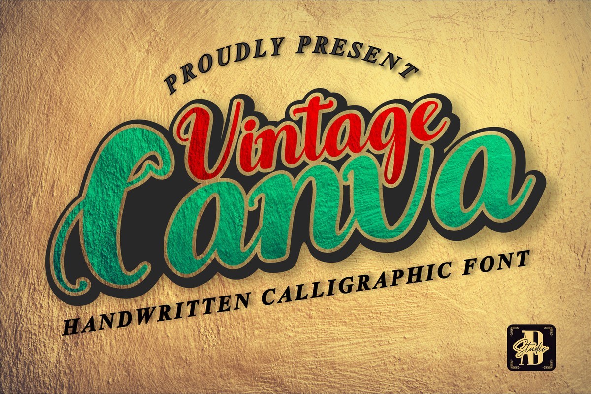 Czcionka Vintage Canva