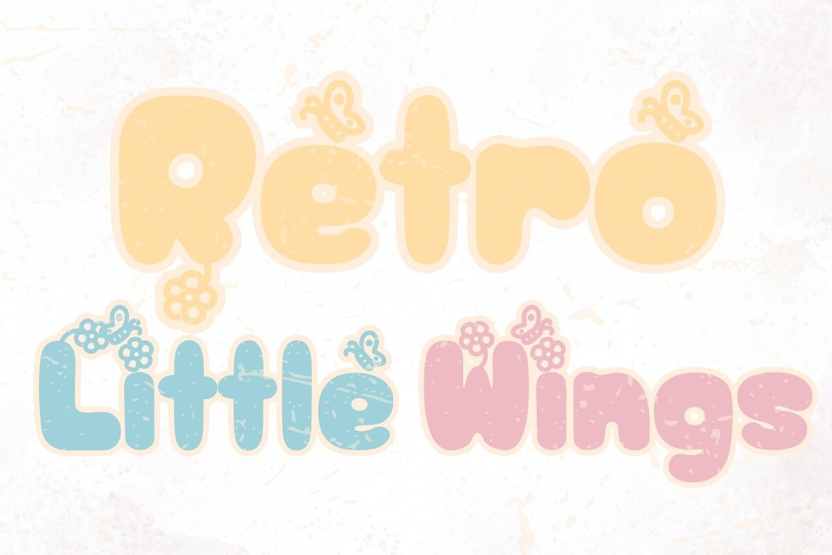 Czcionka Retro Little Wings