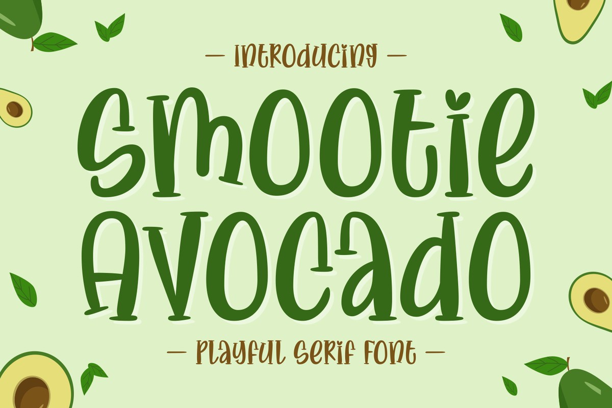 Czcionka Smootie Avocado