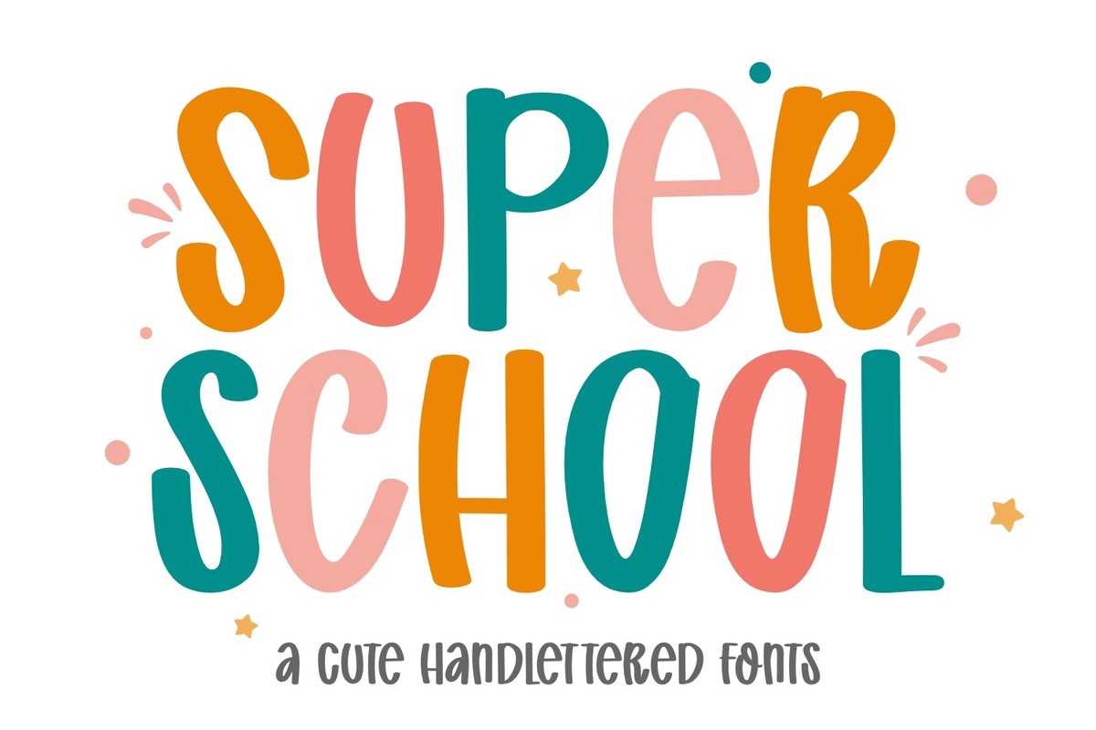 Czcionka Super School