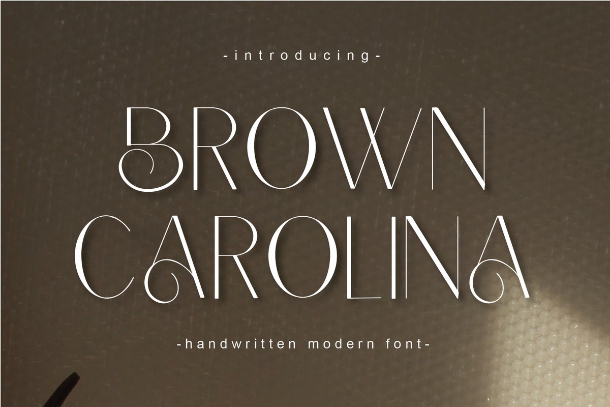 Czcionka Brown Carolina