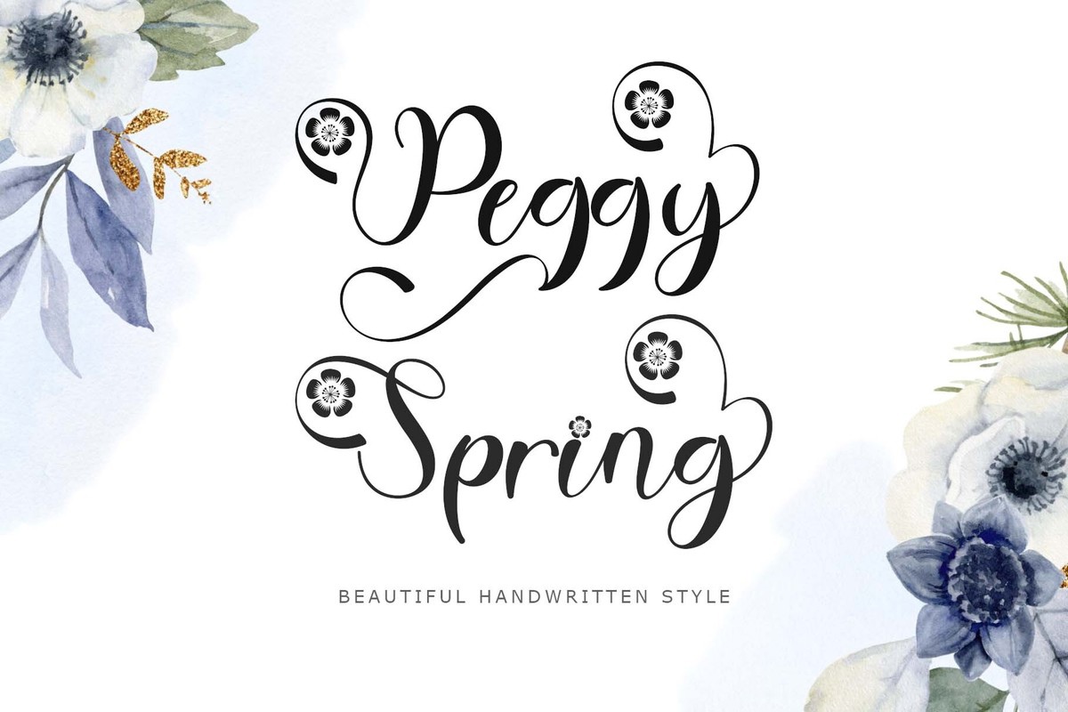 Czcionka Peggy Spring