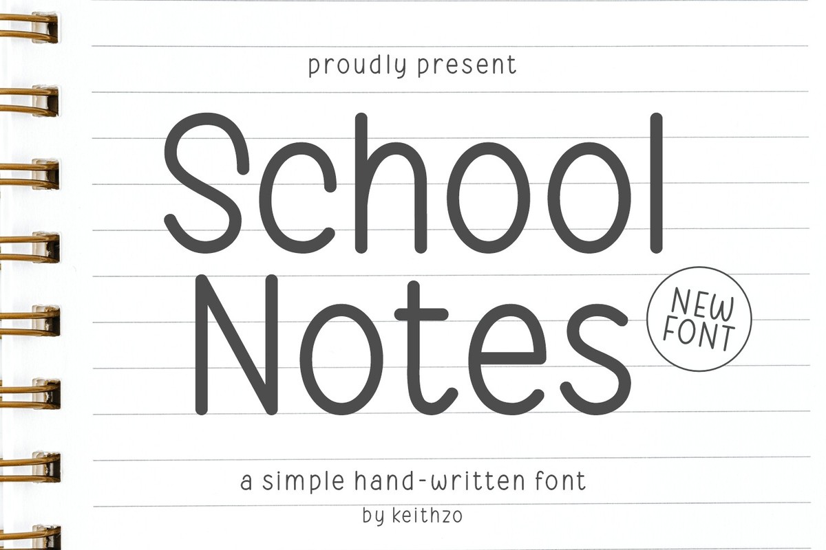 Czcionka School Notes