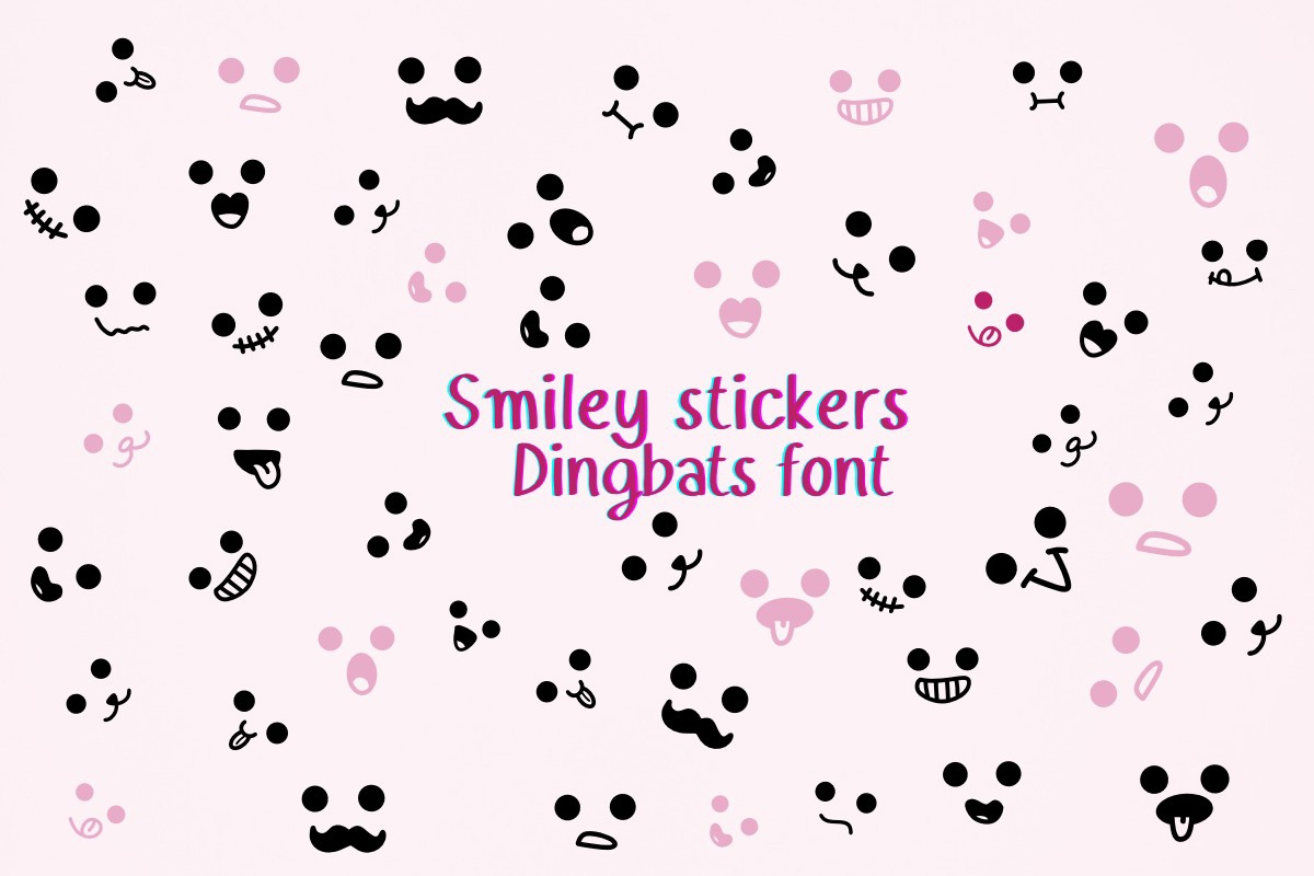 Czcionka Smiley Stickers