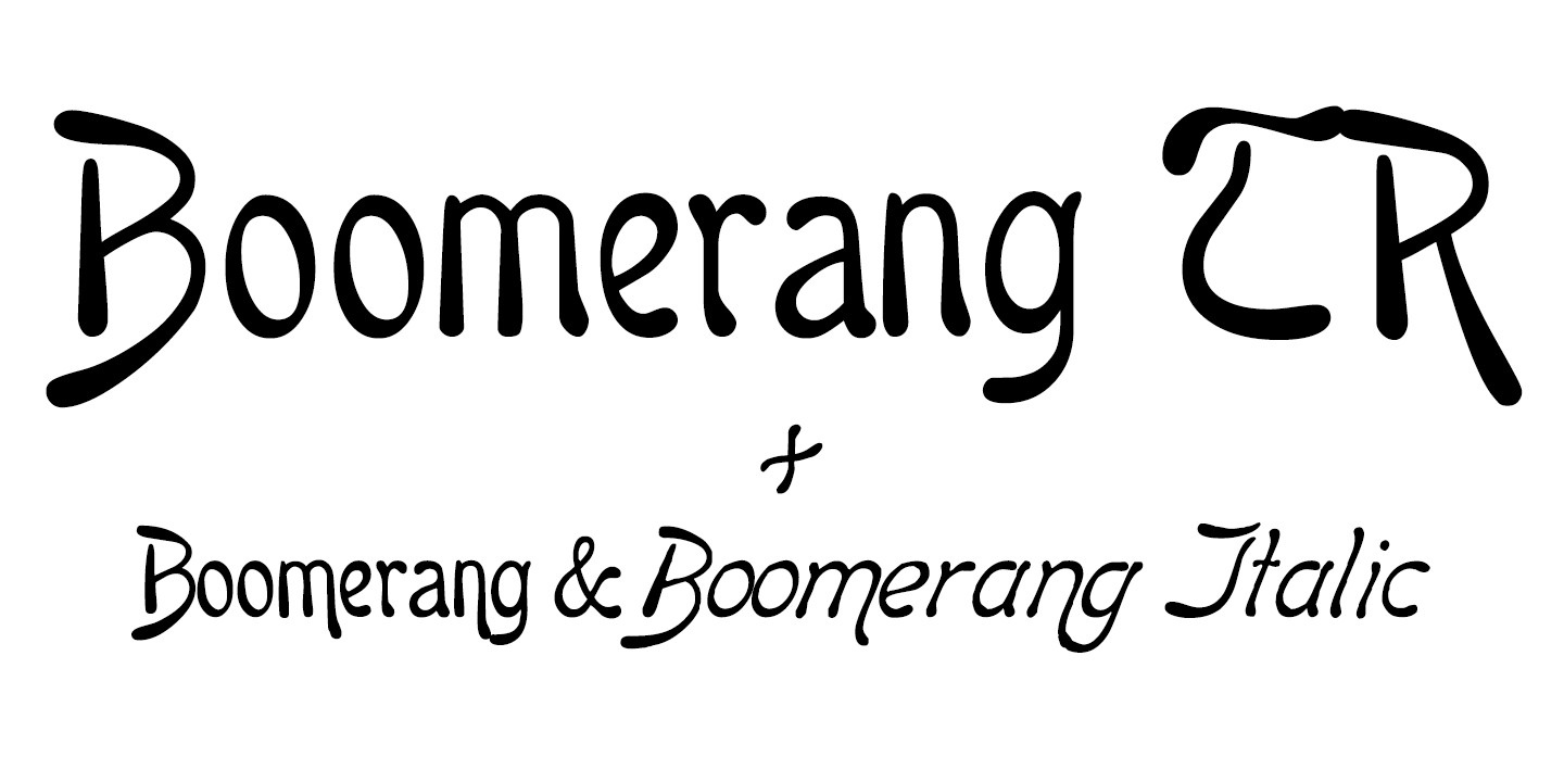 Czcionka Boomerang TR