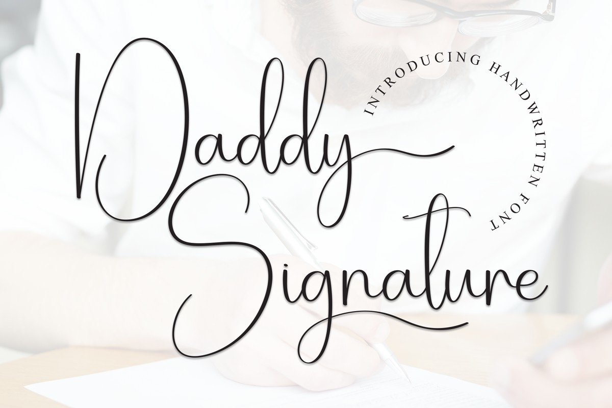 Czcionka Daddy Signature