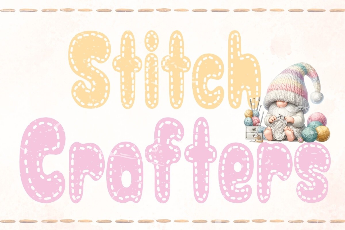 Czcionka Stitch Crafters