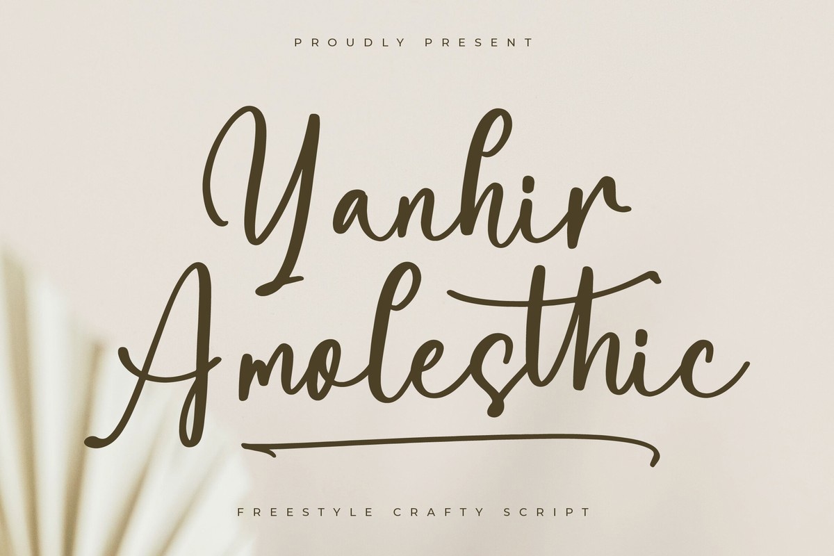 Czcionka Yanhir Amolesthic