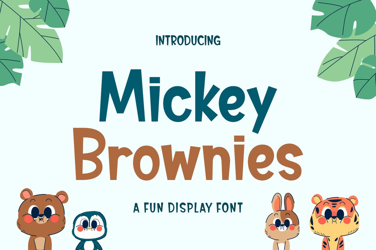 Czcionka Mickey Brownies