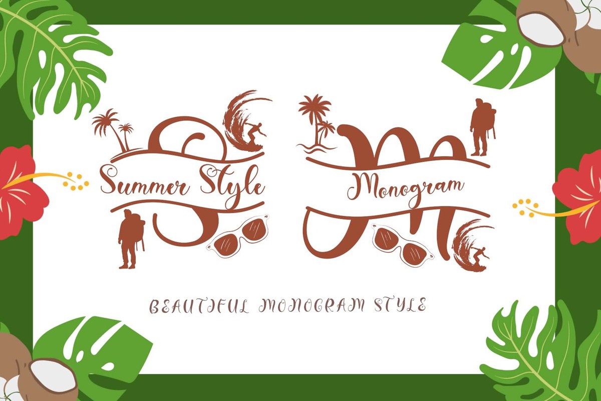 Czcionka Summer Style Monogram