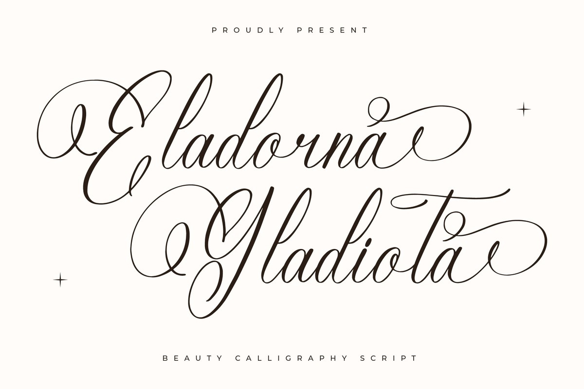 Czcionka Eladorna Gladiota