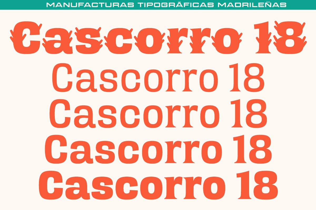 Czcionka MTM Cascorro 18