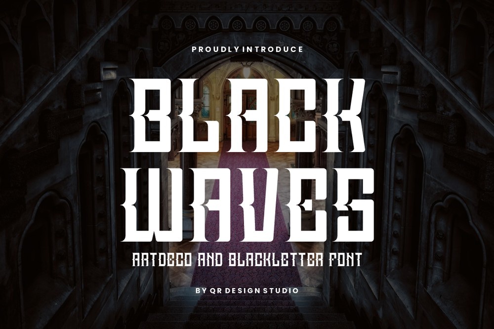 Czcionka Black Waves