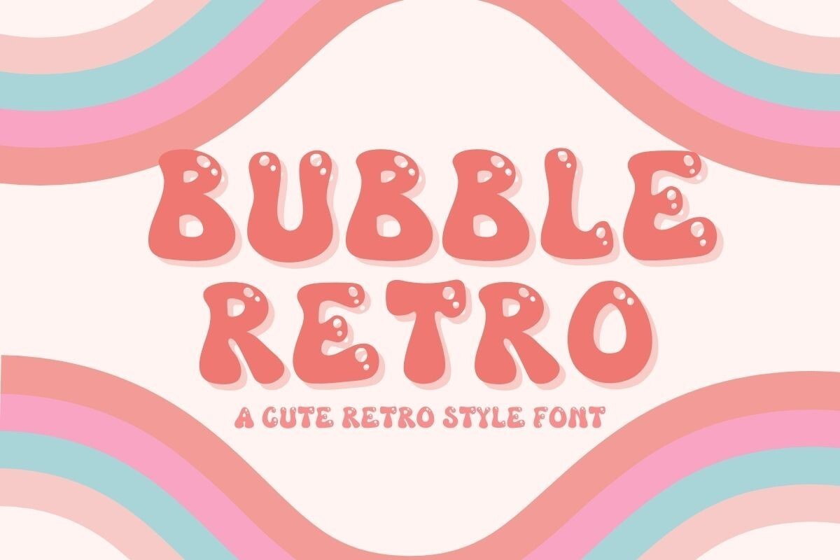 Czcionka Bubble Retro