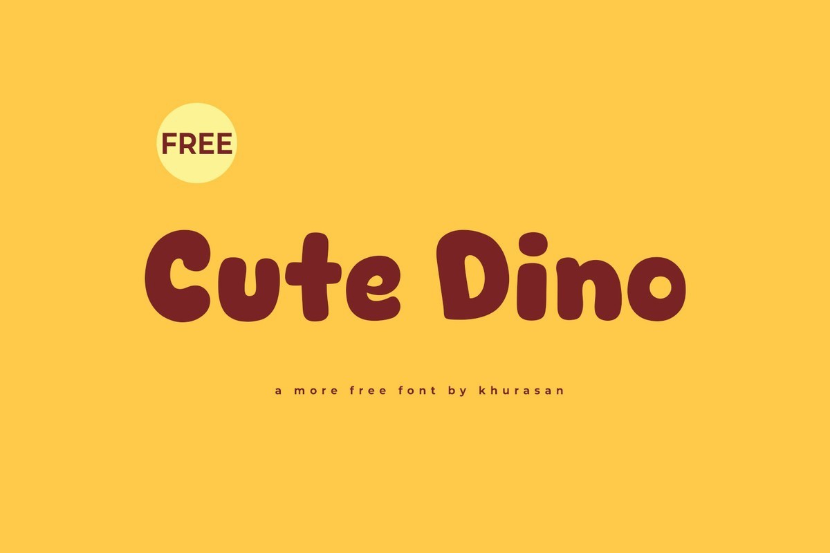 Czcionka Cute Dino