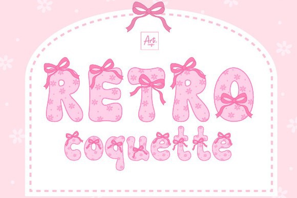 Czcionka Retro Coquette