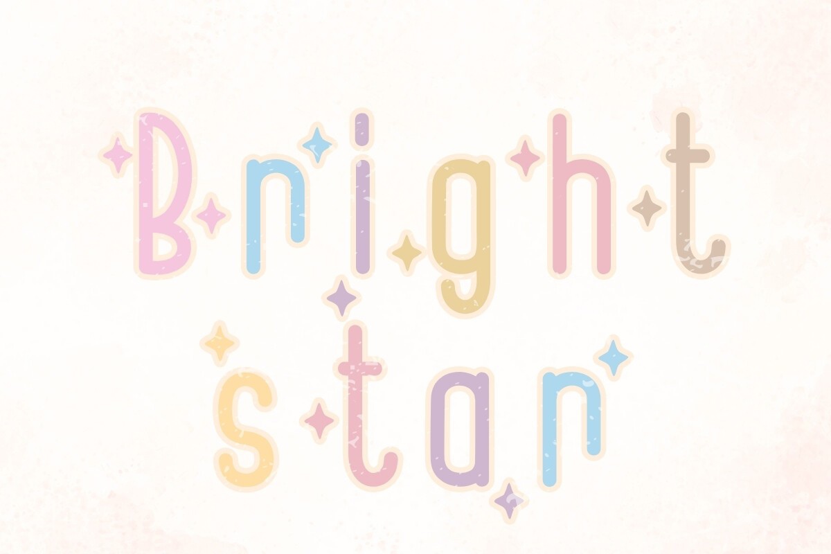 Czcionka Bright Star