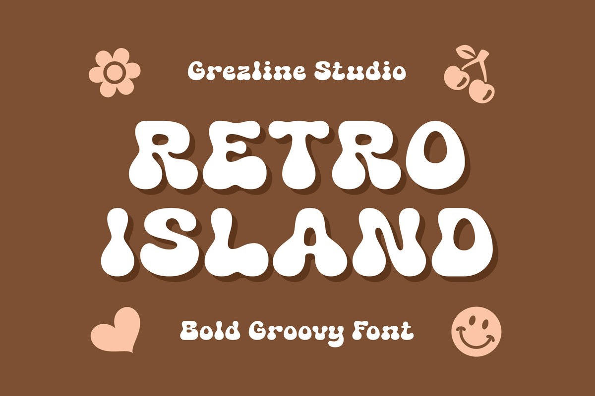 Czcionka Retro Island