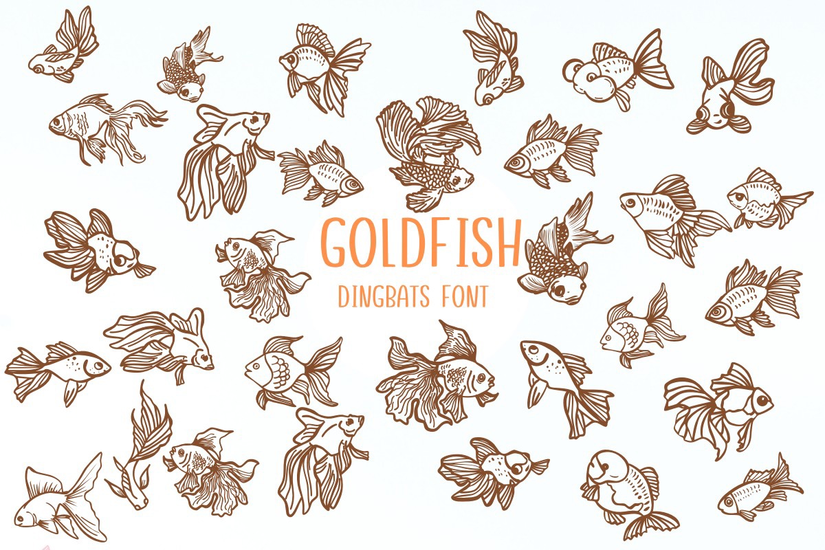 Czcionka Gold Fish