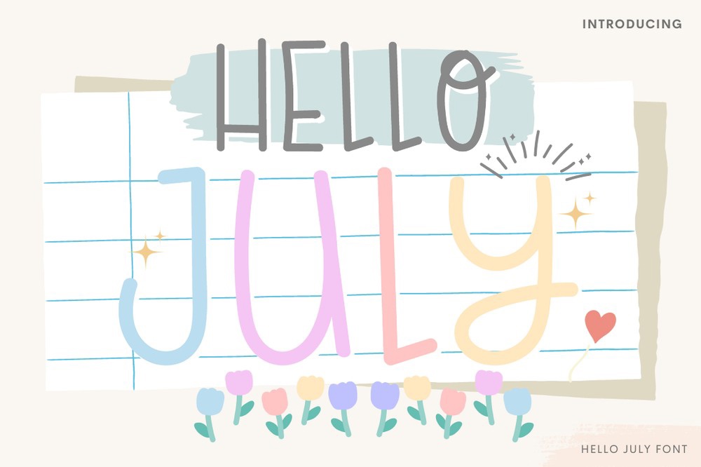 Czcionka Hello July