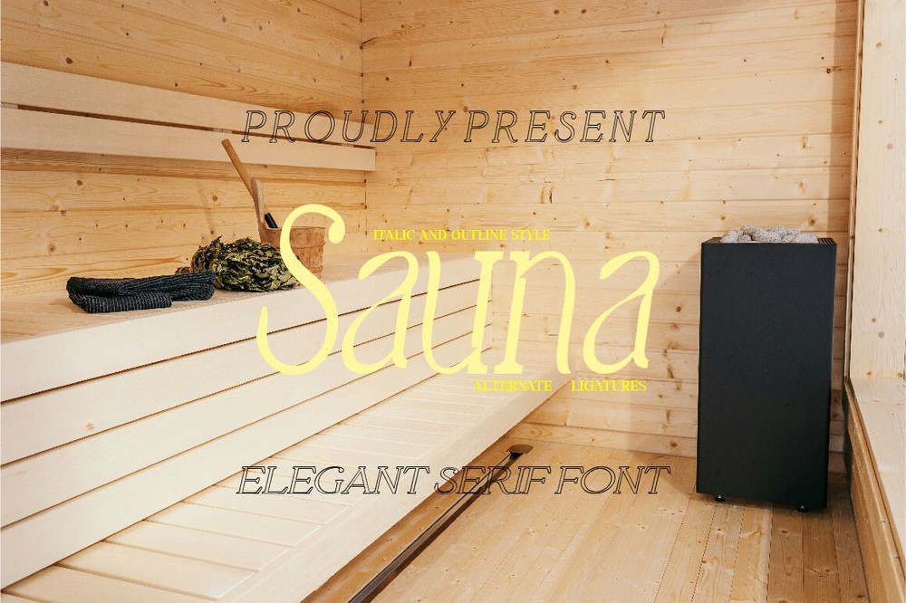 Czcionka Sauna