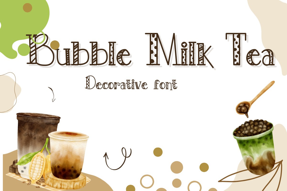 Czcionka Bubble Milk Tea