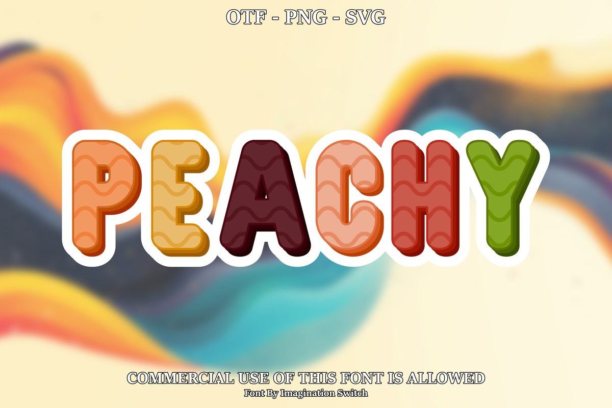 Czcionka Peachy