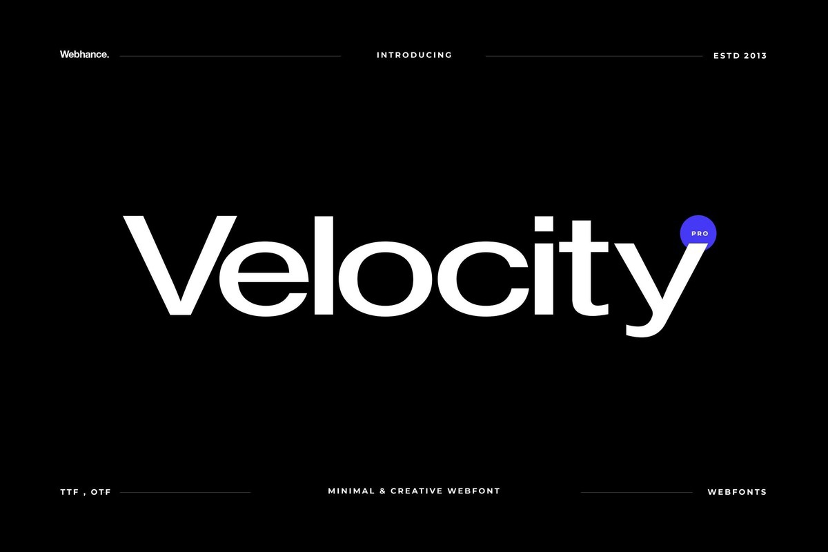 Czcionka Velocity