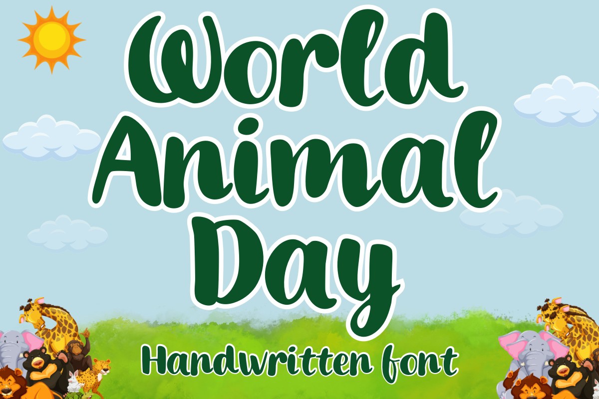 Czcionka World Animal Day