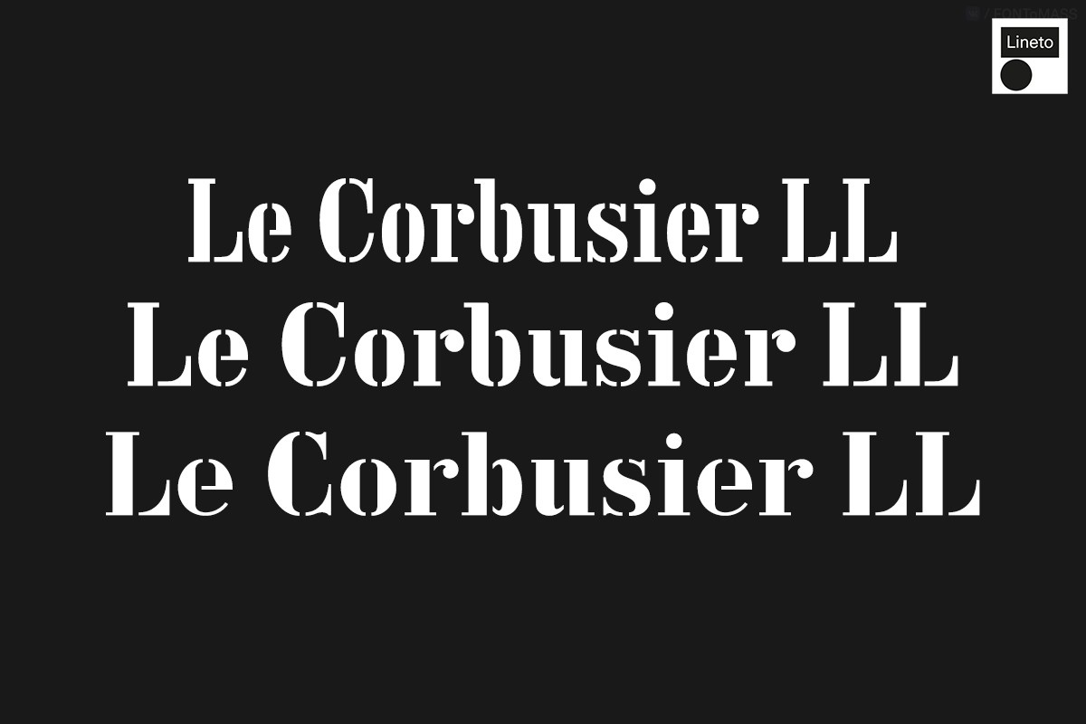 Czcionka Le Corbusier LL