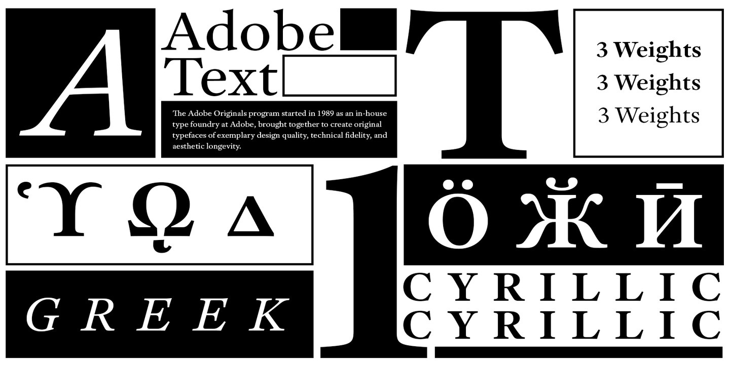 Czcionka Adobe Text Pro