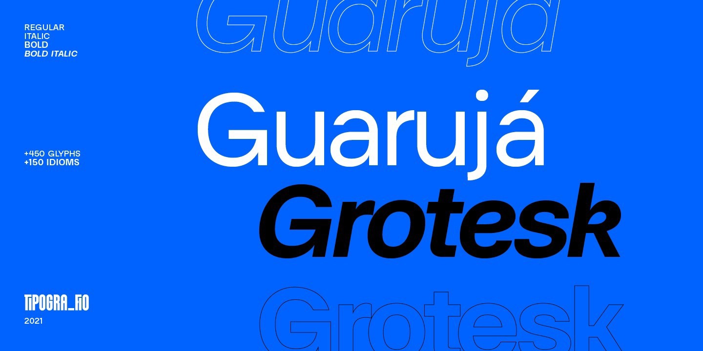 Czcionka Guaruja Grotesk