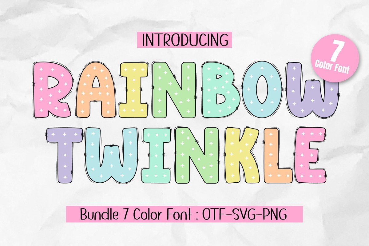 Czcionka Rainbow Twinkle