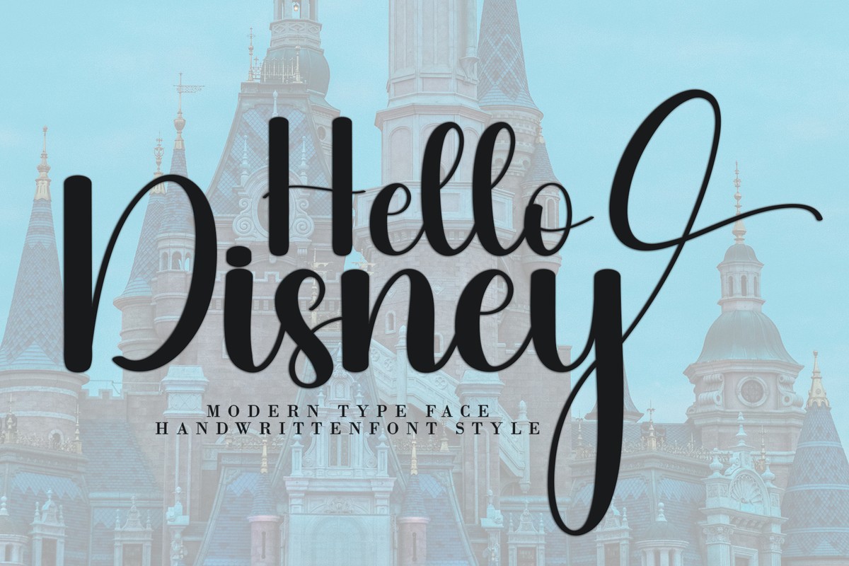 Czcionka Hello Disney