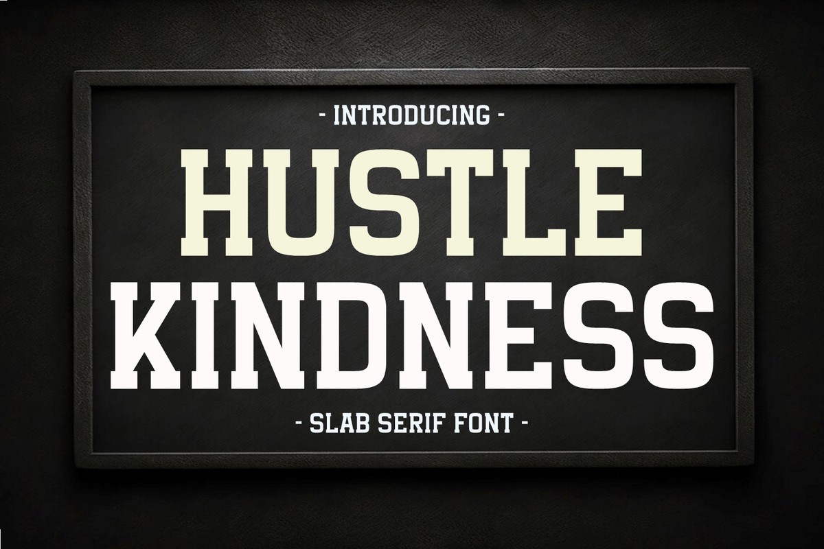 Czcionka Hustle Kindness