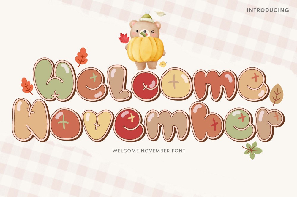 Czcionka Welcome November