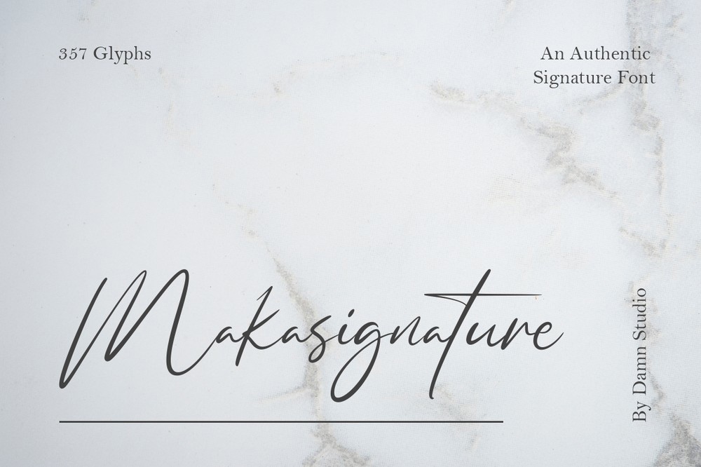 Czcionka Makasignature