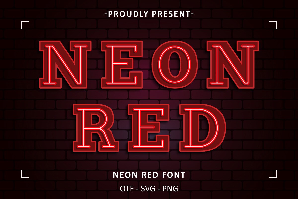 Czcionka Neon Red