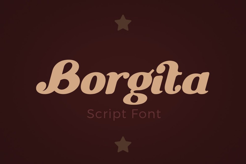 Czcionka Borgita Italic