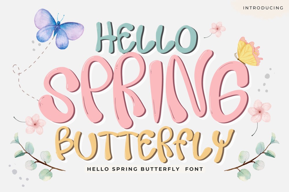 Czcionka Hello Spring Butterfly