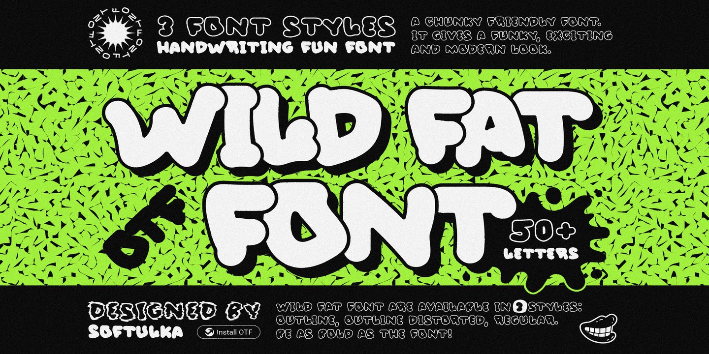 Czcionka Wild Fat Font