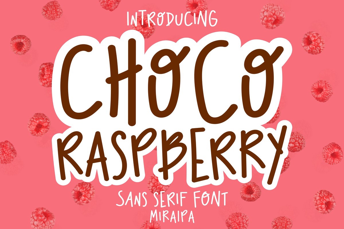 Czcionka Choco Raspberry