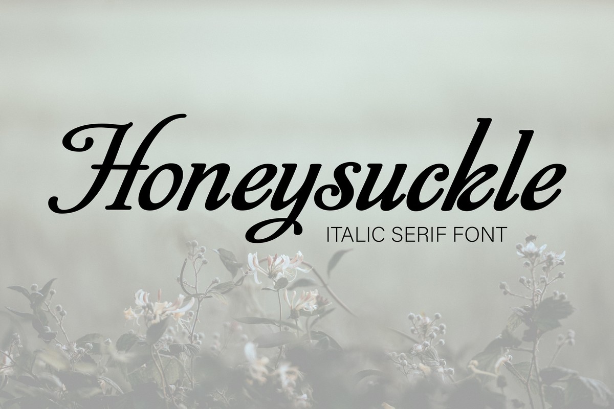 Czcionka Honeysuckle