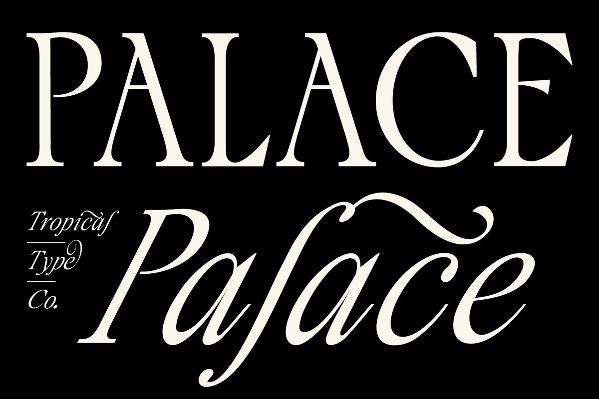 Czcionka Palace Serif