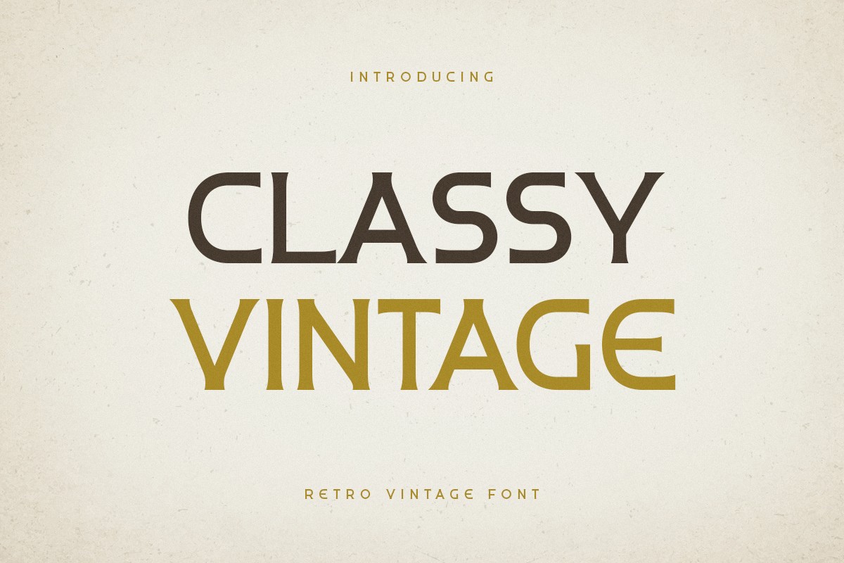 Czcionka Classy Vintage