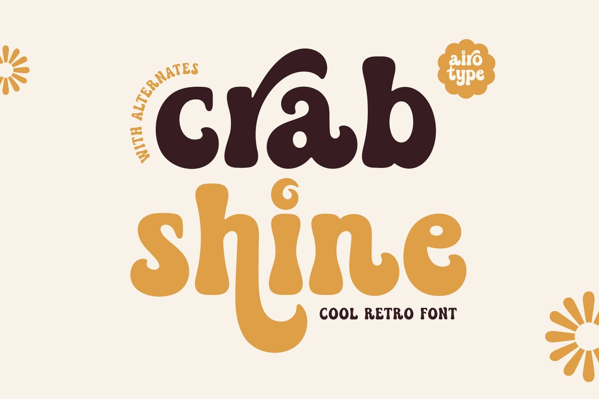 Czcionka Crab Shine